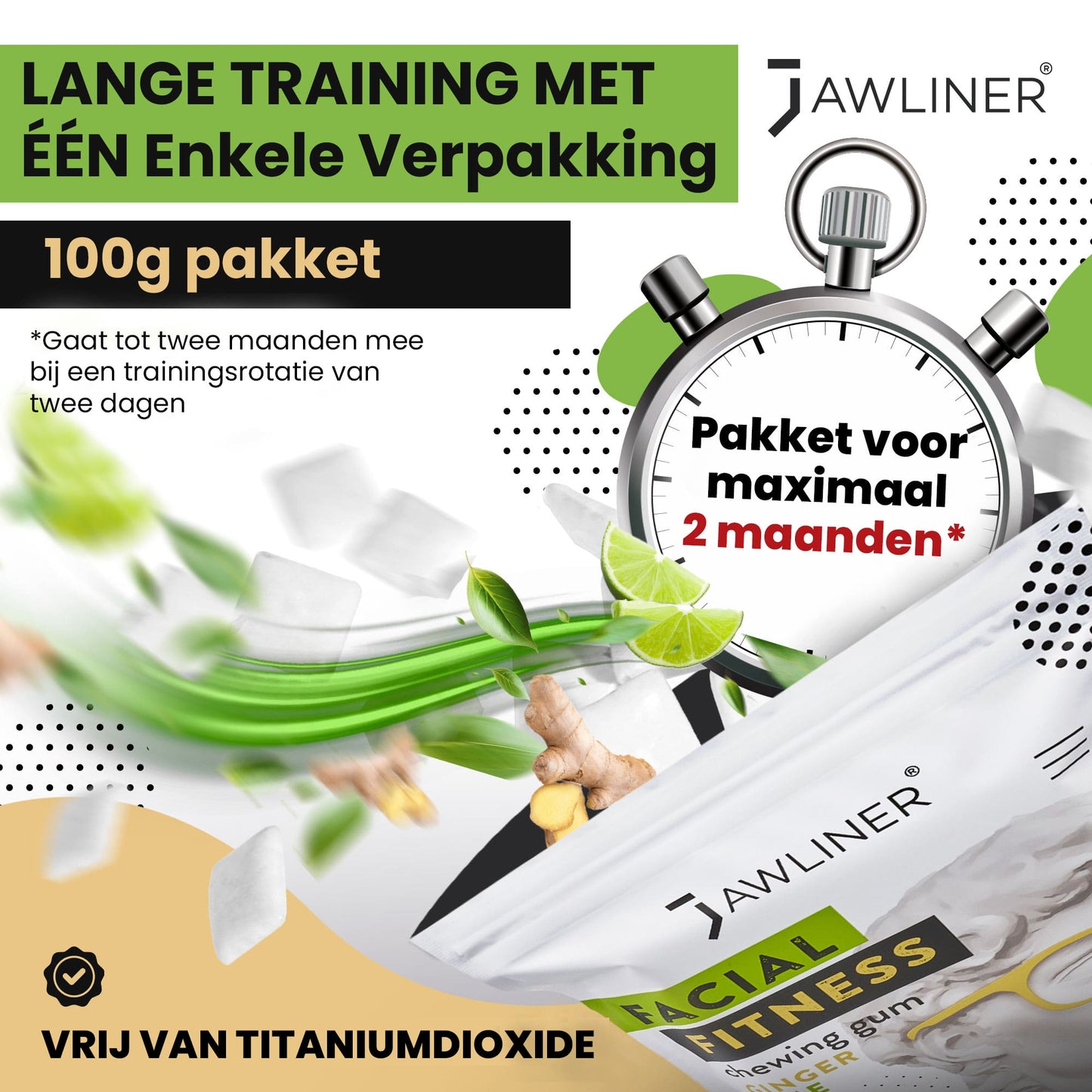 Jawliner-ginger-lime-voordelen-kauwgom