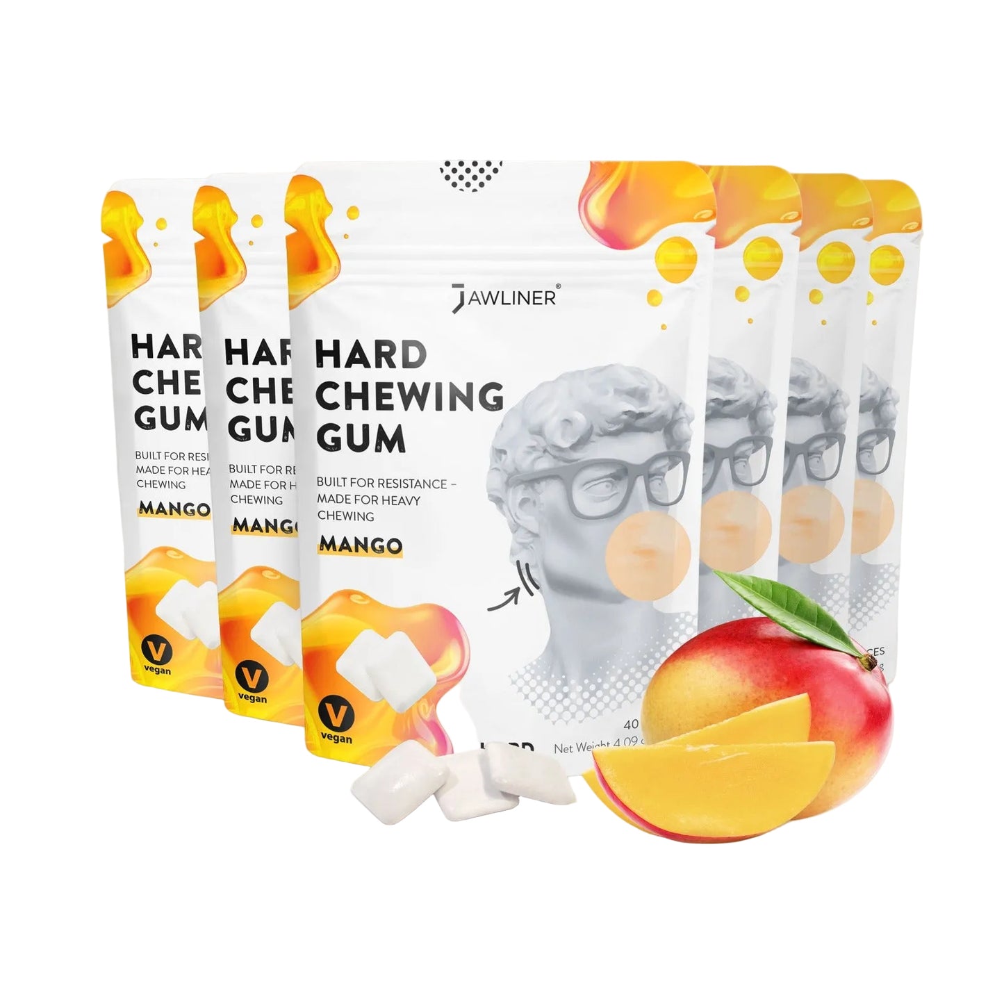 JAWLINER®-Fitness-Kauwgom-Mango-Extra-Hard-6-pack