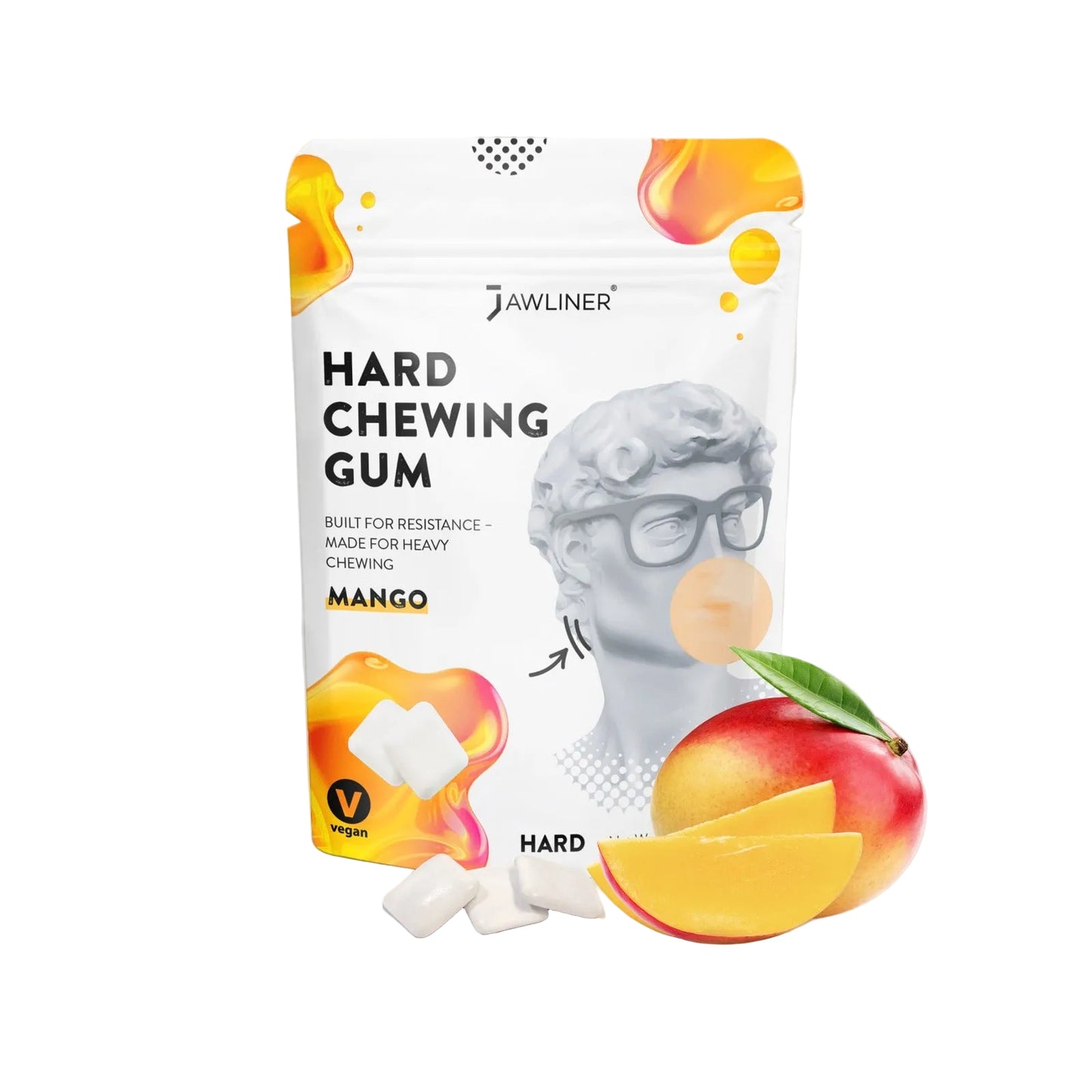 JAWLINER®-Fitness-Kauwgom-Mango-Extra-Hard