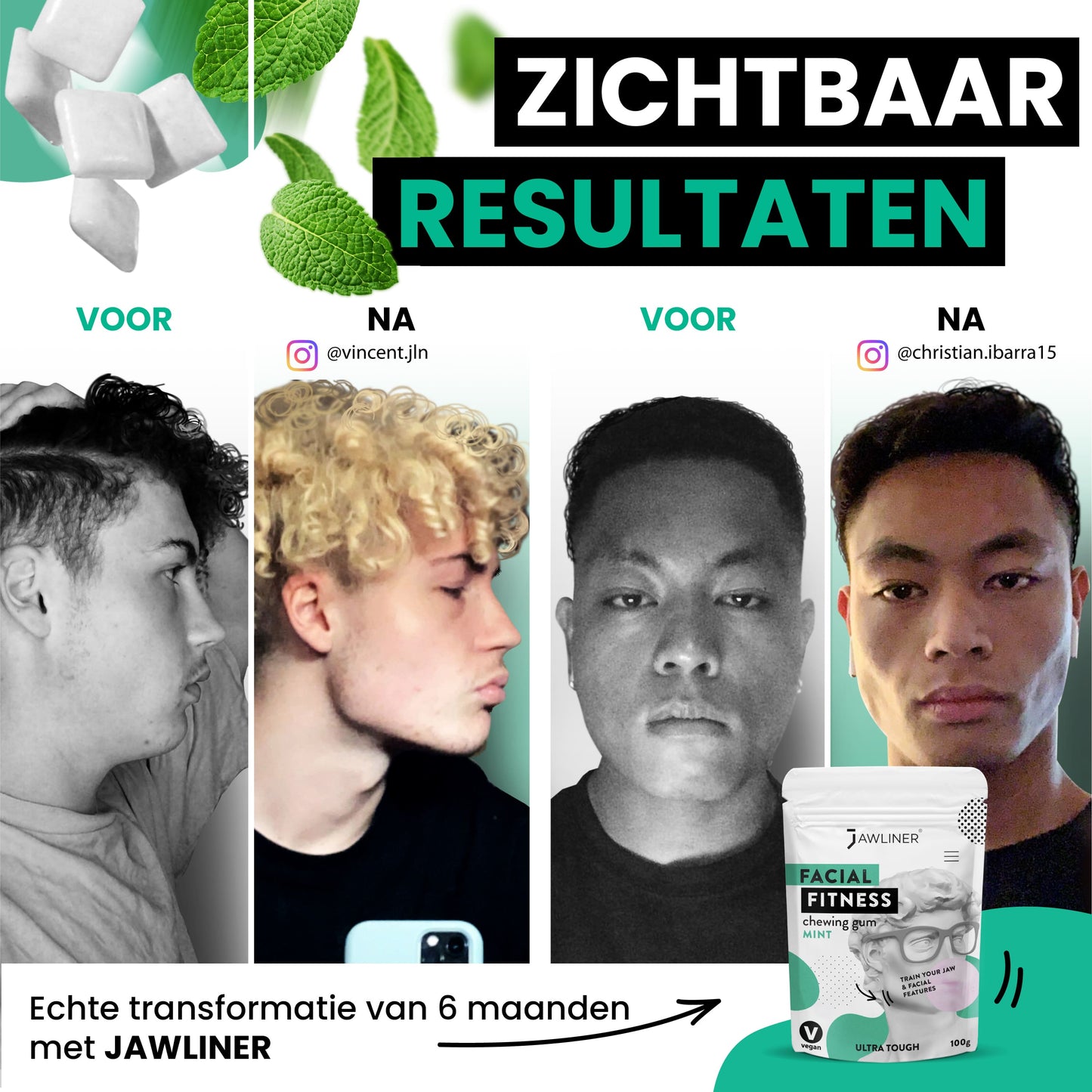 Jawliner-mint-zichtbare-resultaten-kaaklijn